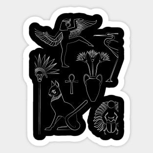 Egyptian Abstract Art Sticker